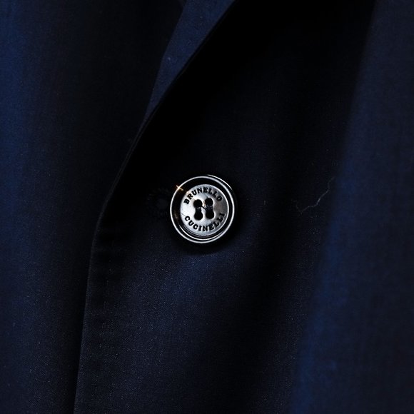 Brunello Cucinelli Dark Blue Unstructured Wool Blazer - Picture 10 of 14